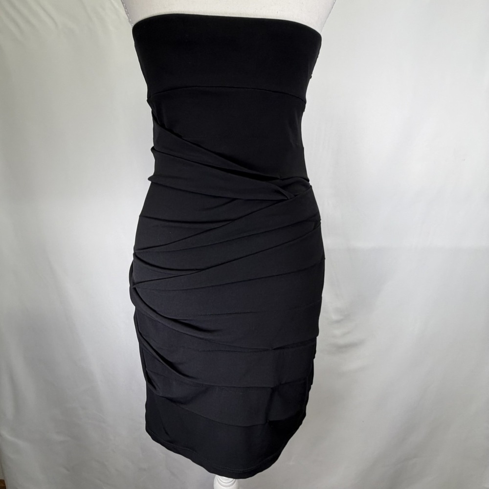 City Triangles Black Sequin Formal Dress Prom Wedding Evening Medium Jr. - Picture 3 of 5